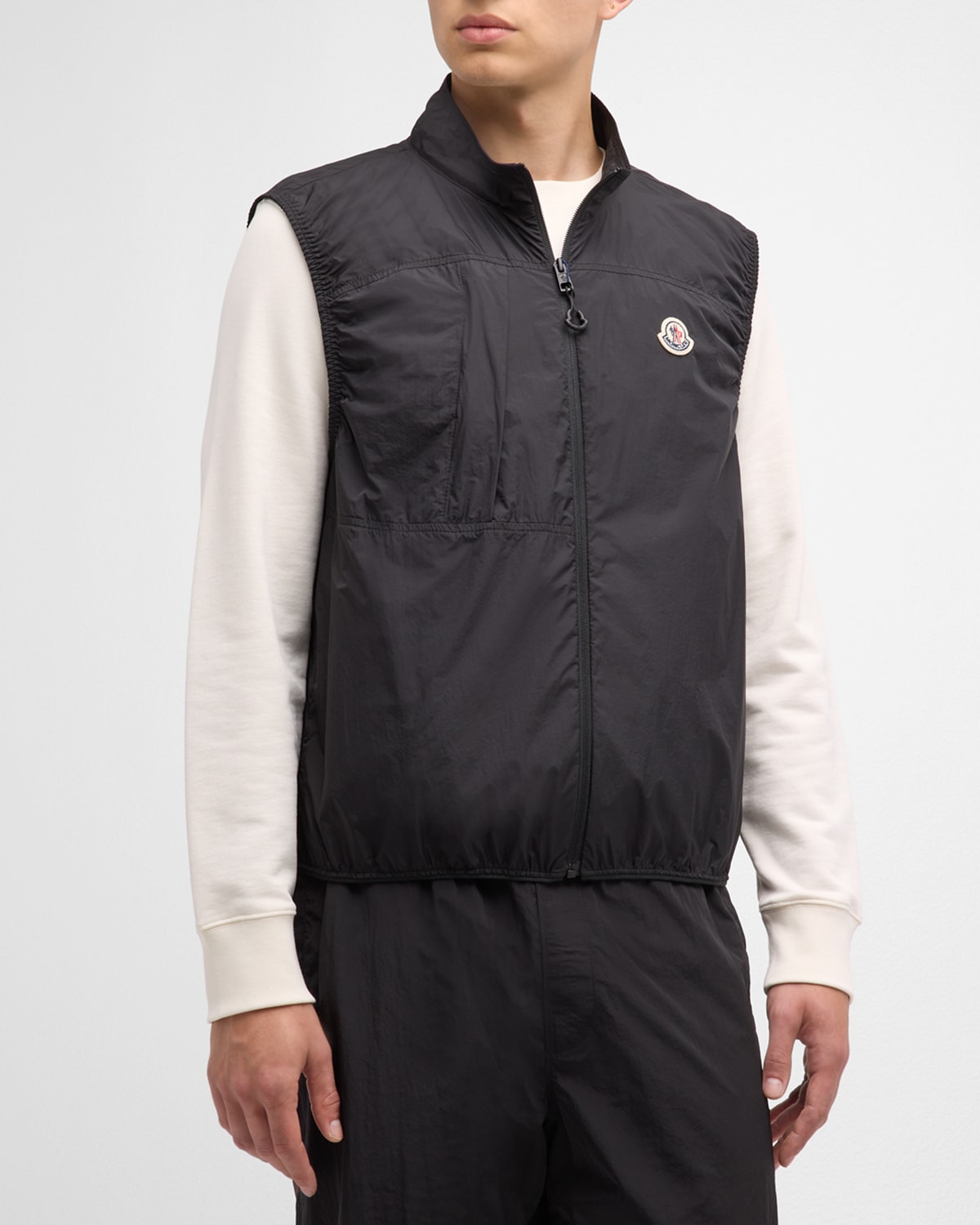 Shop Moncler Men's Arashi Nylon Vest In Black