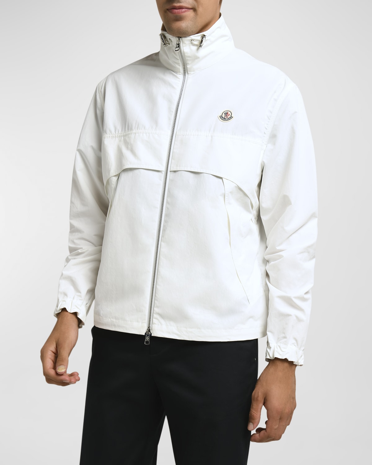 Shop Moncler Men's Gales Lightweight Jacket In White