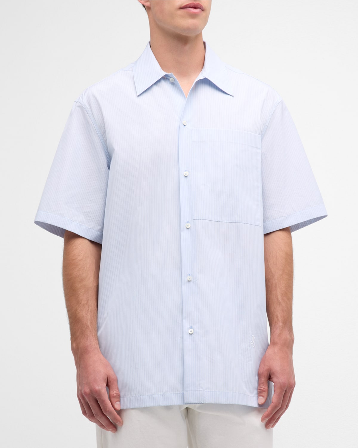 Men's Friday AM Cotton Stripe Short-Sleeve Shirt