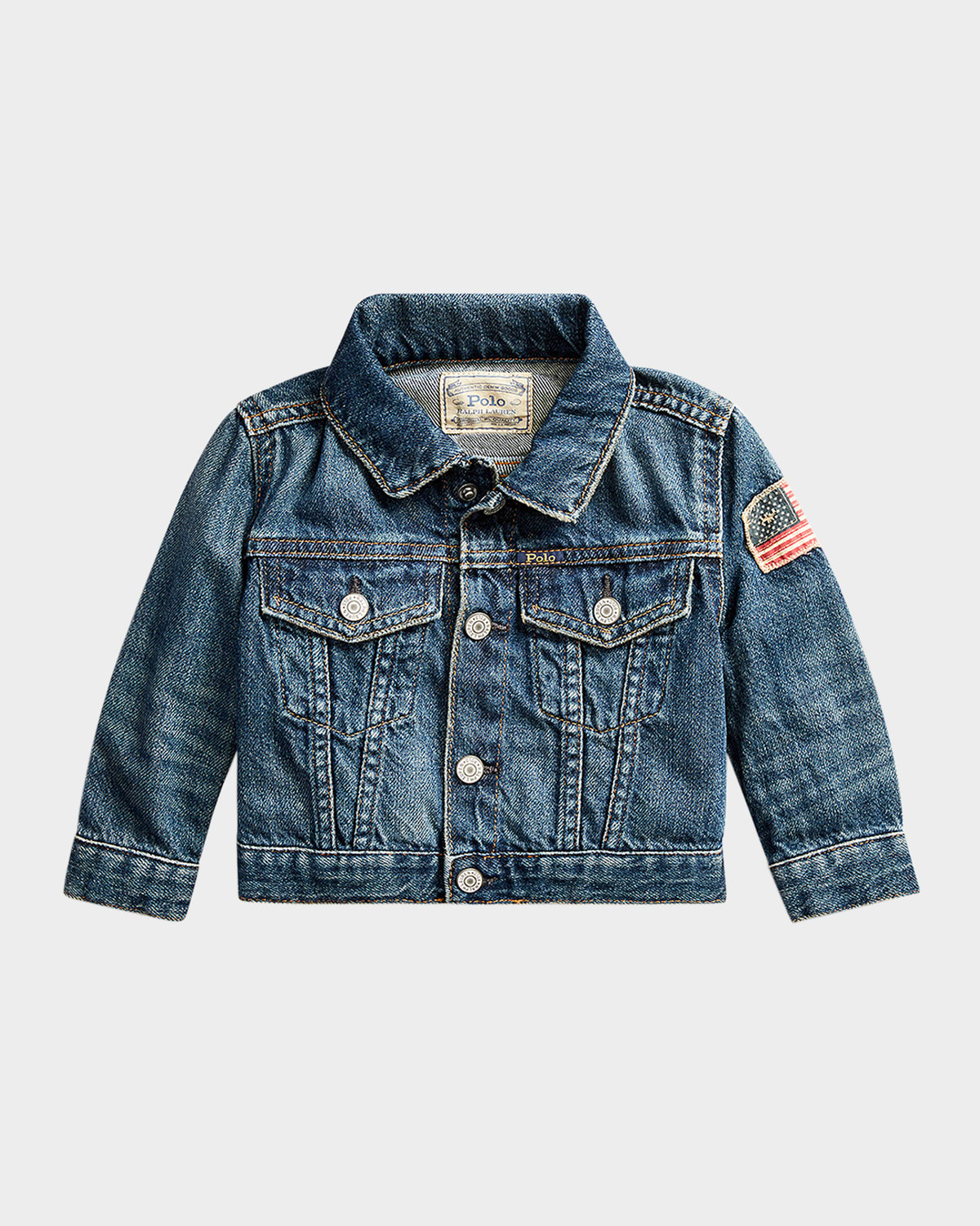 Polo Ralph Lauren Kids' Boy's Faded Cotton Denim Jacket In Inwood