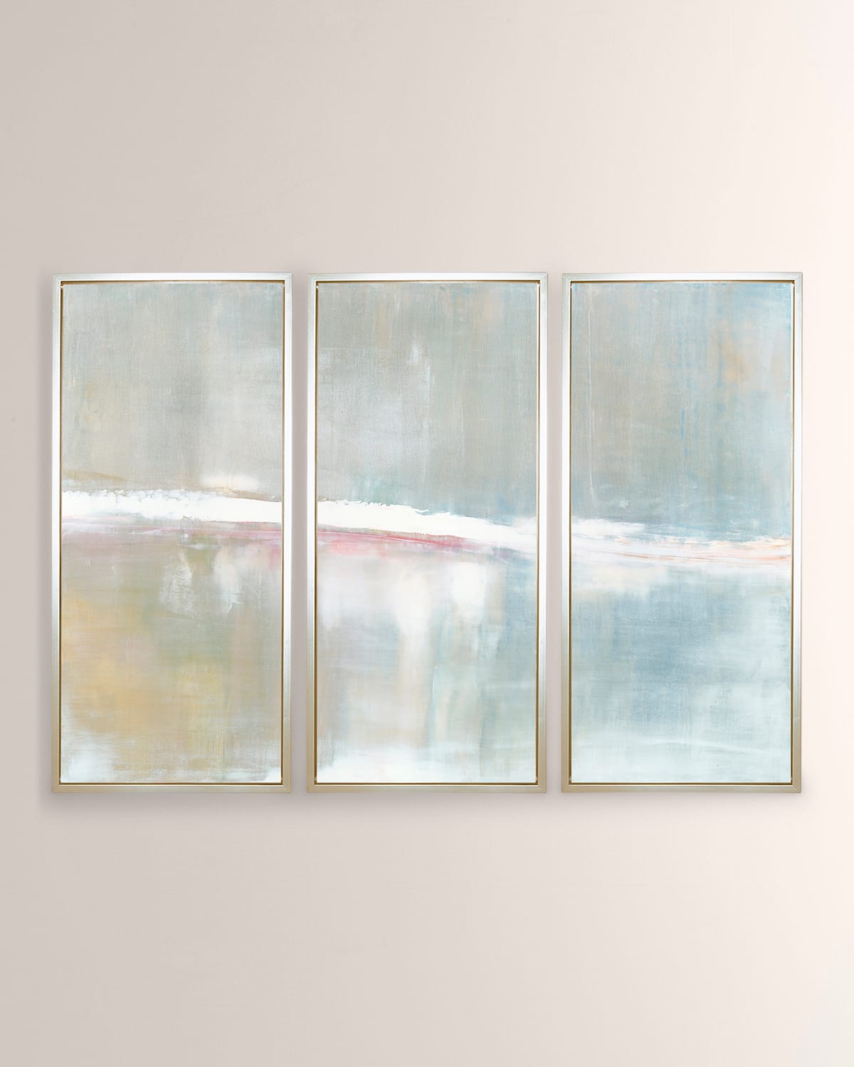 Benson-cobb Studios Refuge Giclee Triptych In Blue