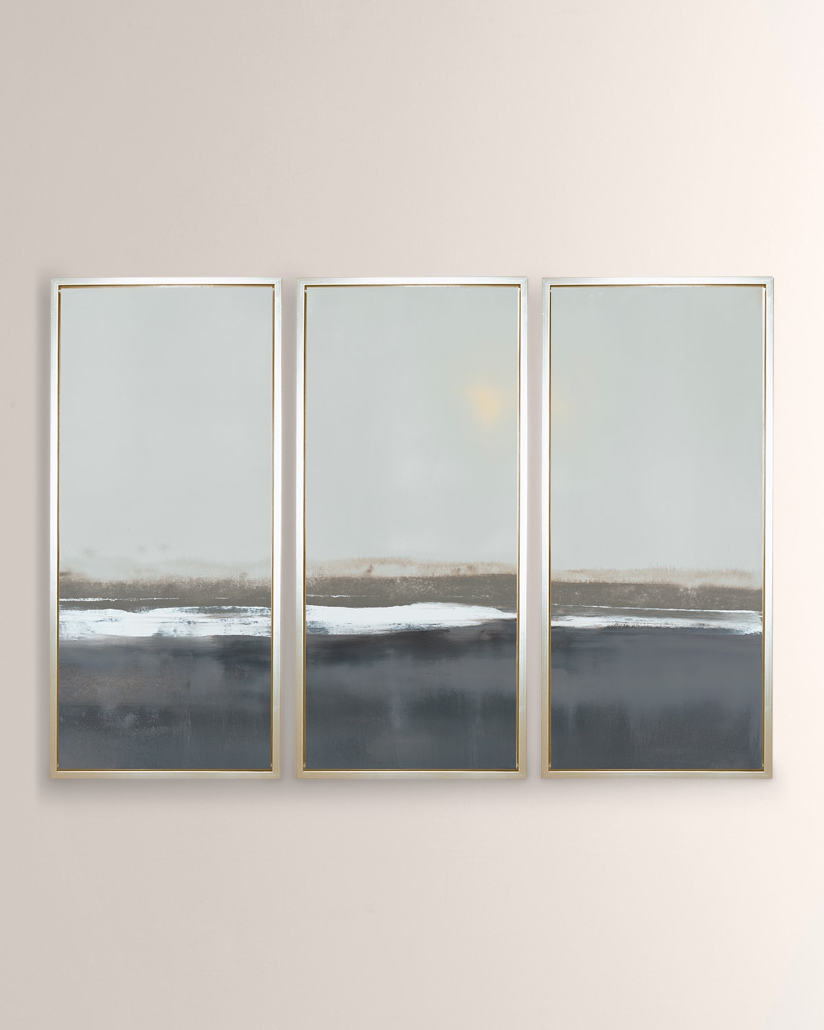 Benson-cobb Studios The Crossing In Blue Giclee Triptych