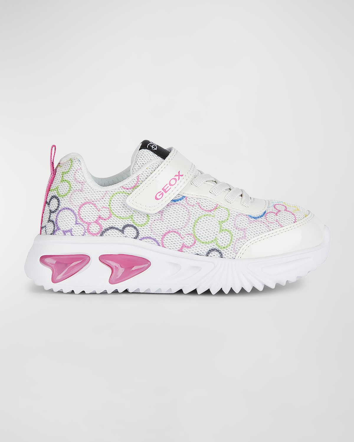 Geox X Disney Kid's Assister Sneakers, Toddler/kids In White/multicolor