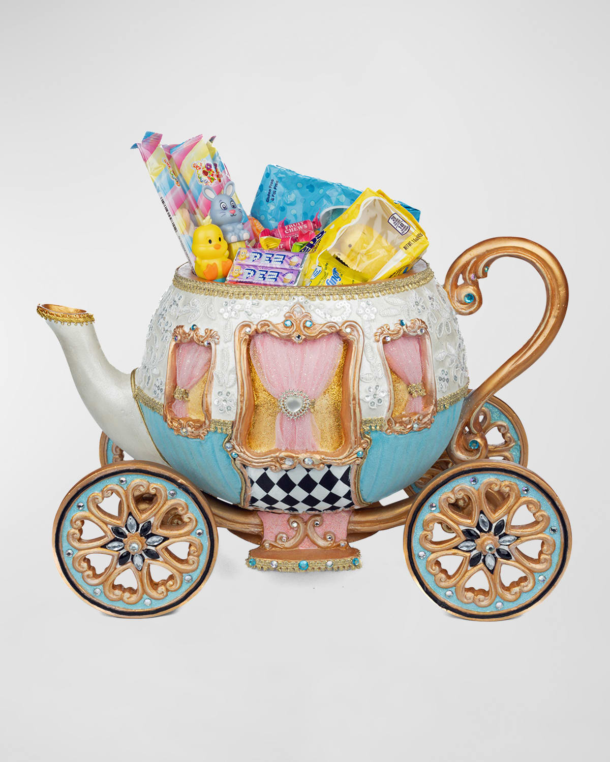 Katherine's Collection Teapot Carriage Candy Bowl In Multi