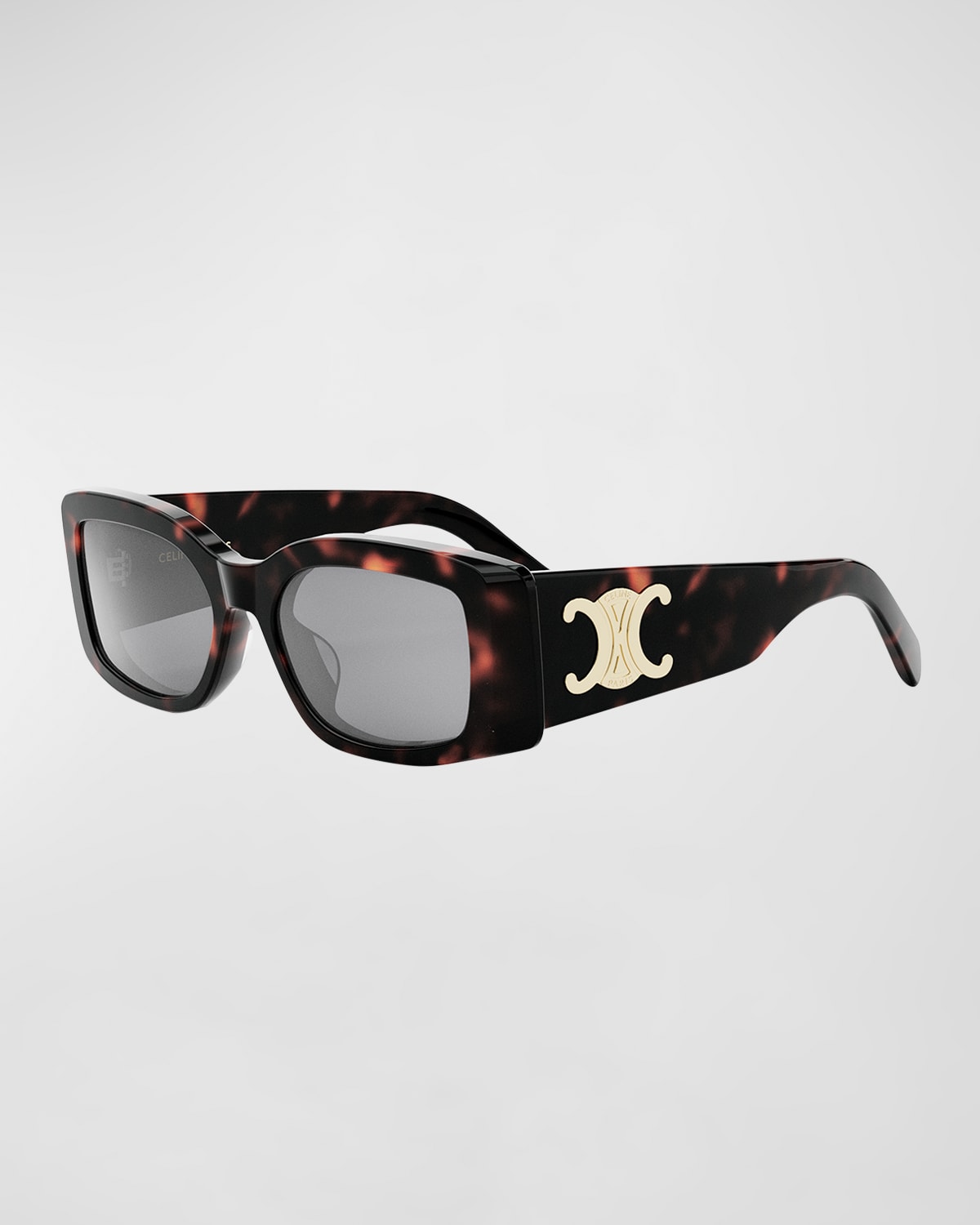 CELINE TRIOMPHE ACETATE RECTANGLE SUNGLASSES