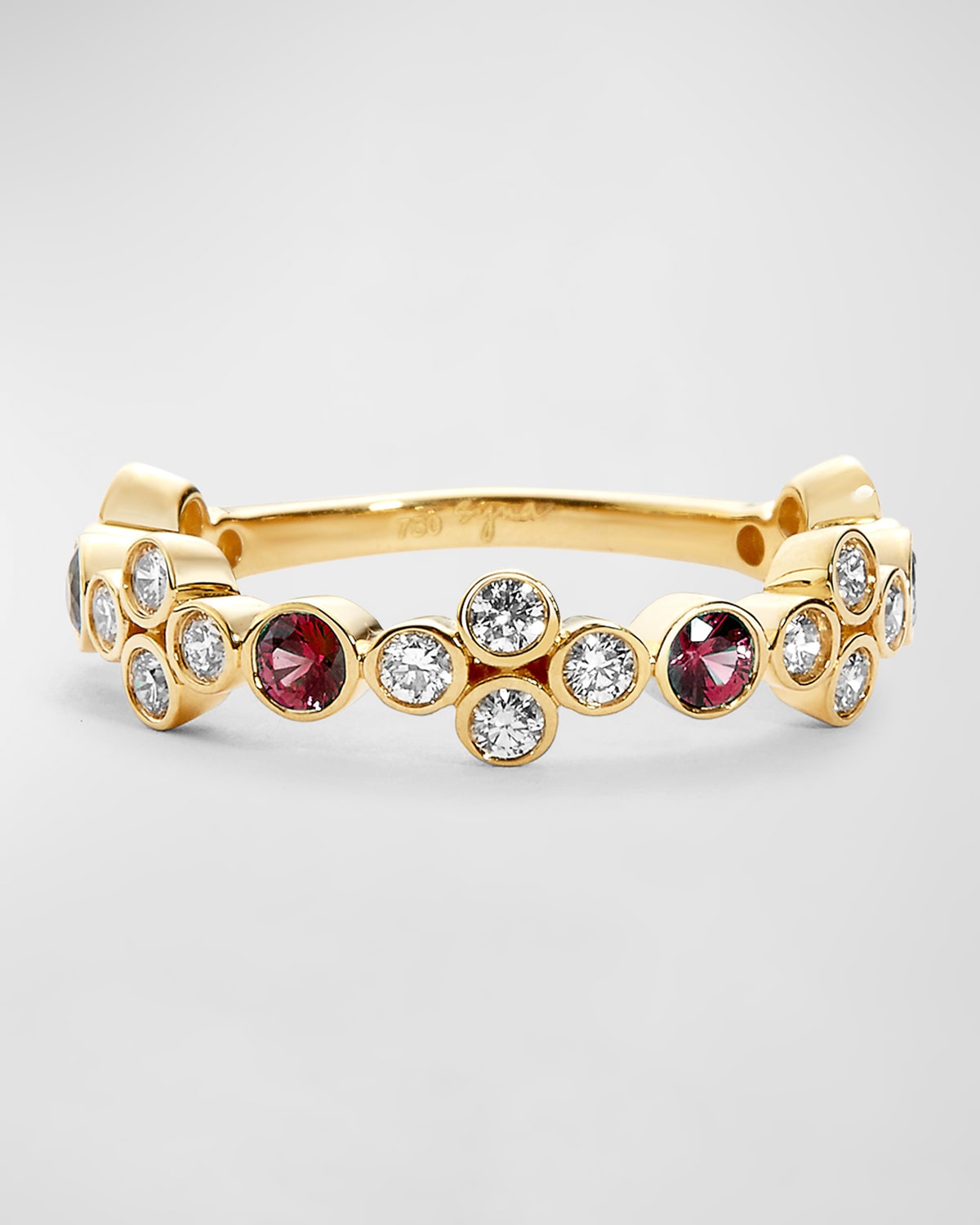 Syna Women's Mogul 18k Yellow Gold, Ruby, & 0.5 Tcw Diamond Ring In Red
