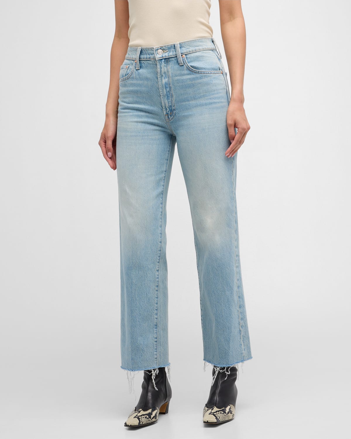 The Rambler Zip Ankle Fray Jeans