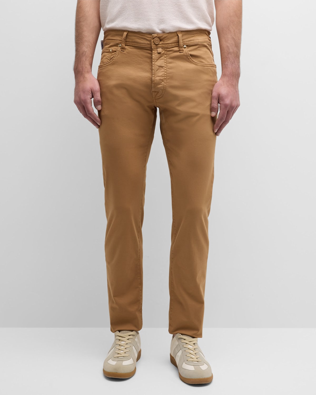 Shop Jacob Cohen Men's Bard Slim Fit 5-pocket Pants In Brown