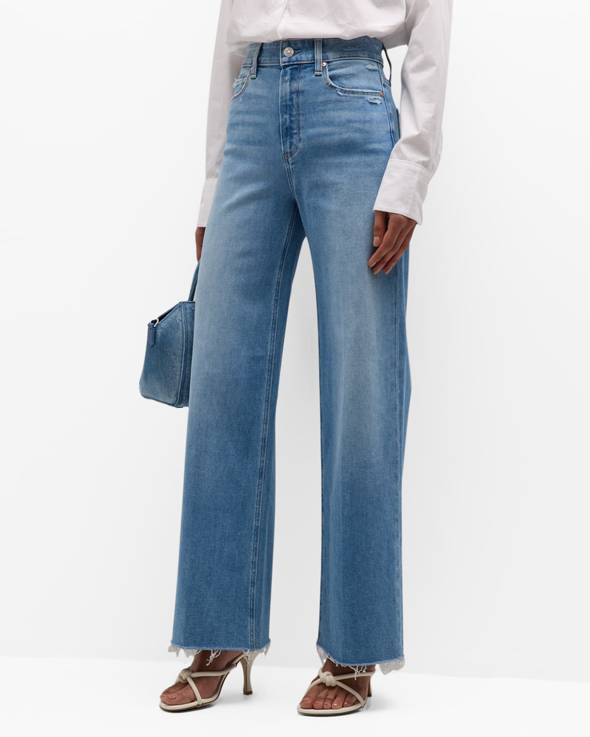 PAIGE Genevieve High Rise Flare Jeans in Rollergirl