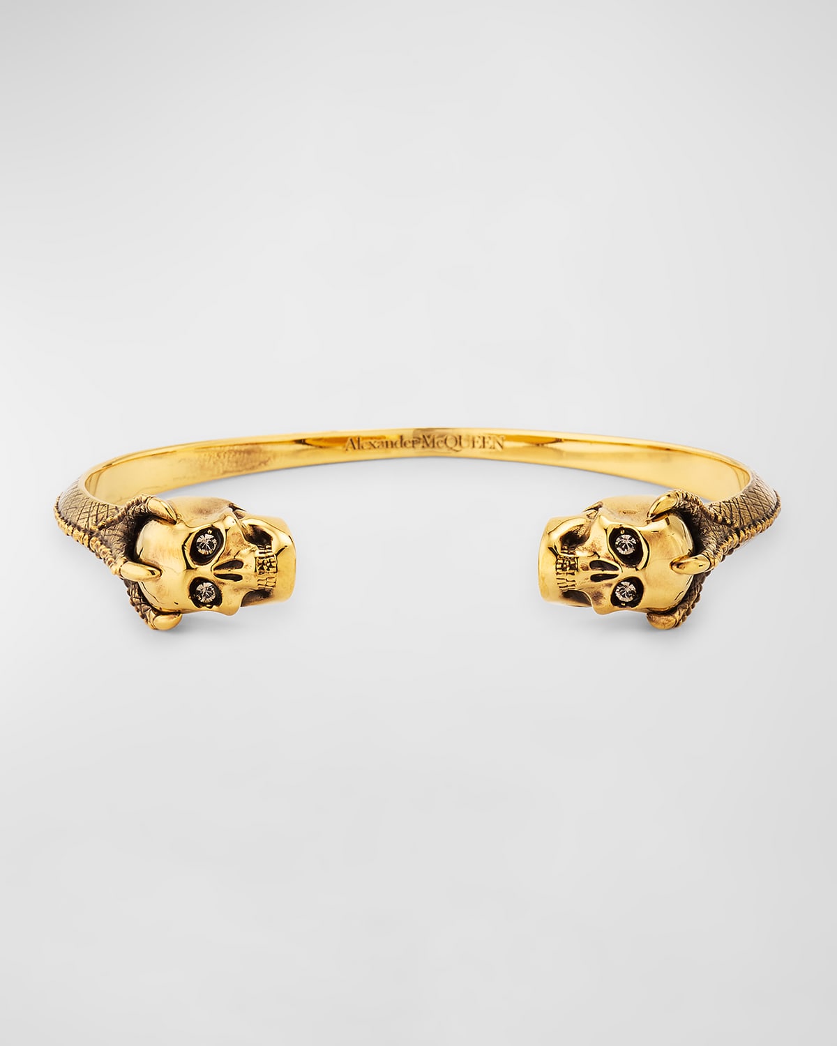 Men's Victorian Skull Cuff Bracelet