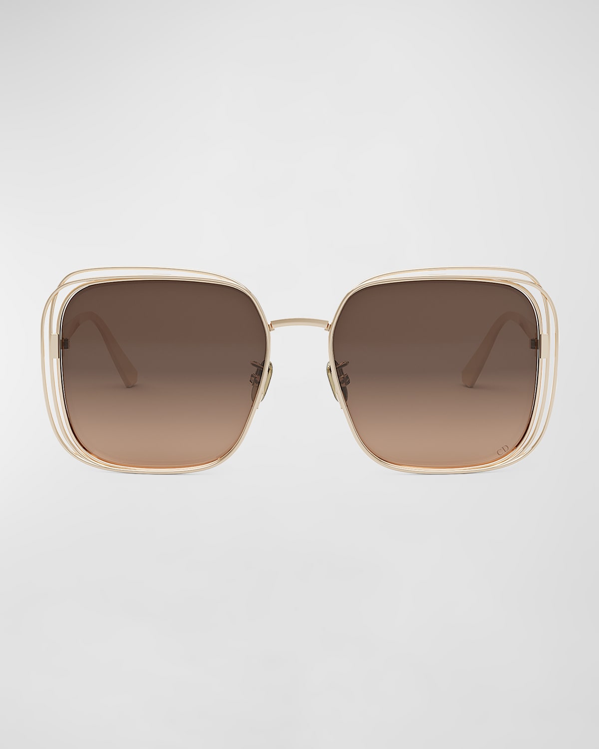 Dior Fil S1u Sunglasses In Shiny Gold Dh Gra