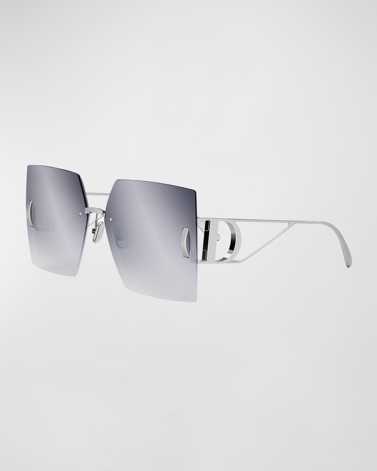 Dior 30montaigne S7u Sunglasses In Silver/gray Mirrored Gradient