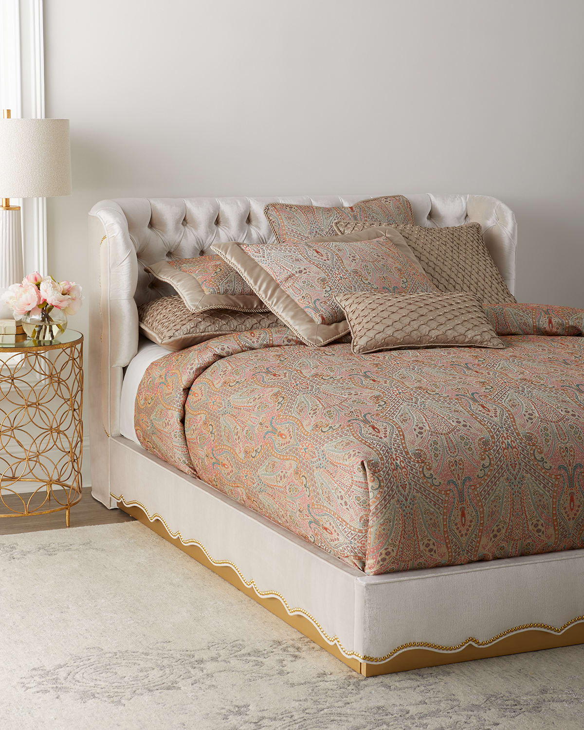 Haute House Analise King Bed In Nutmilk