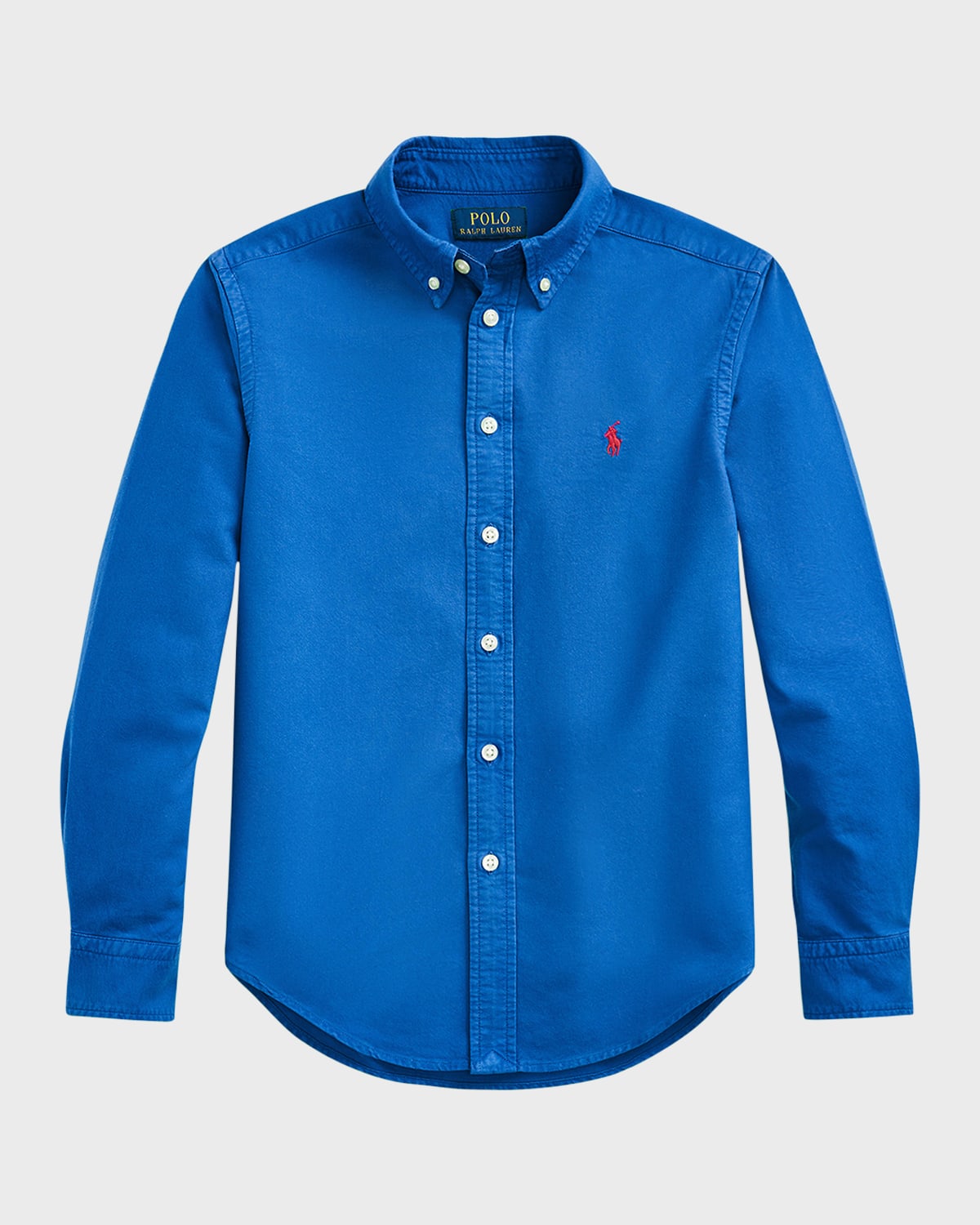 Ralph Lauren Kids' Boy's Oxford Sport Shirt In Sapphire Star