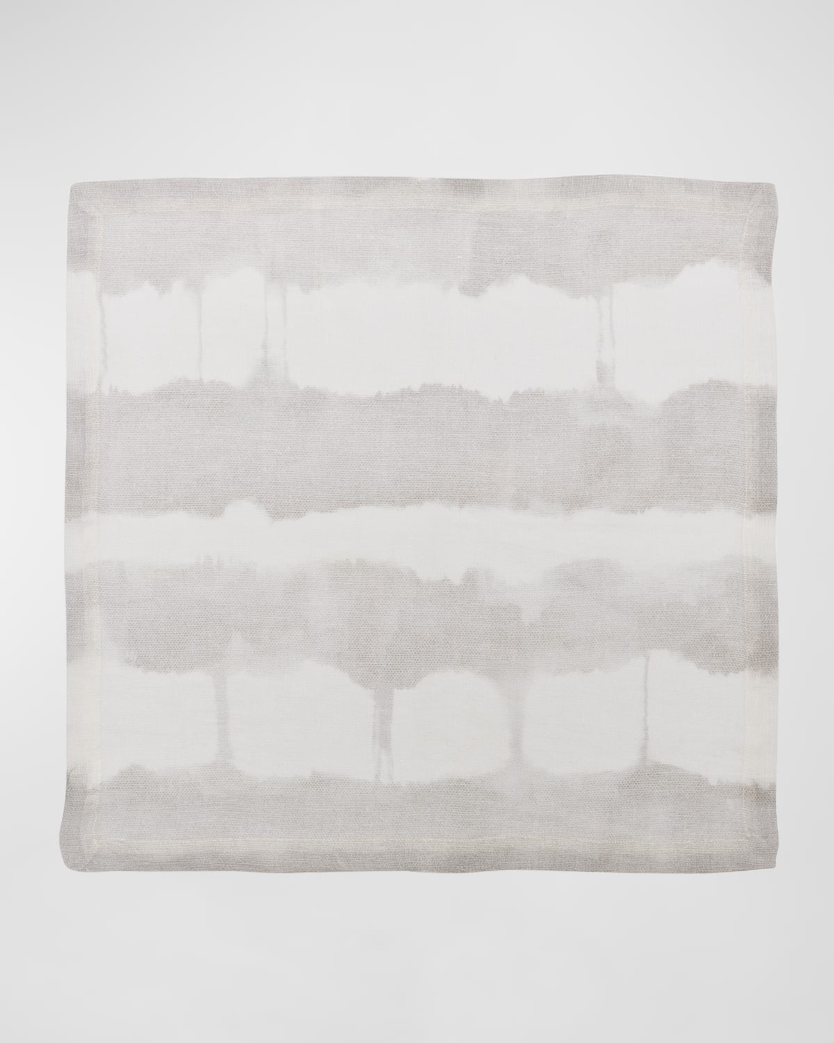 Kim Seybert Watercolor Stripe Napkin In White/gray