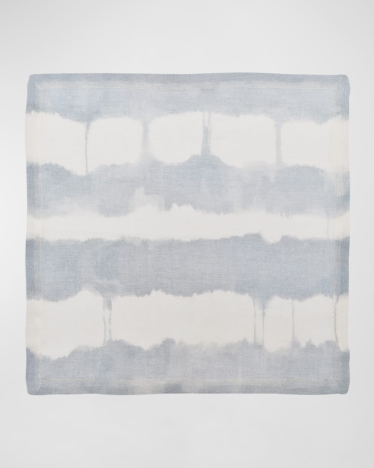 Kim Seybert Watercolor Stripe Napkin In White/blue/gray