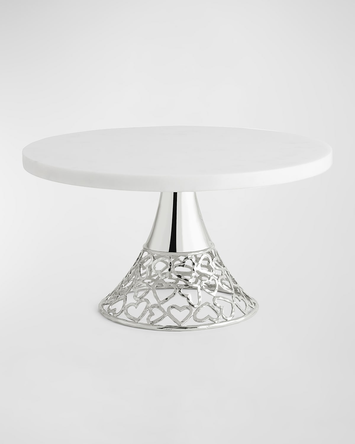 Michael Aram Heart Cake Stand In Metallic