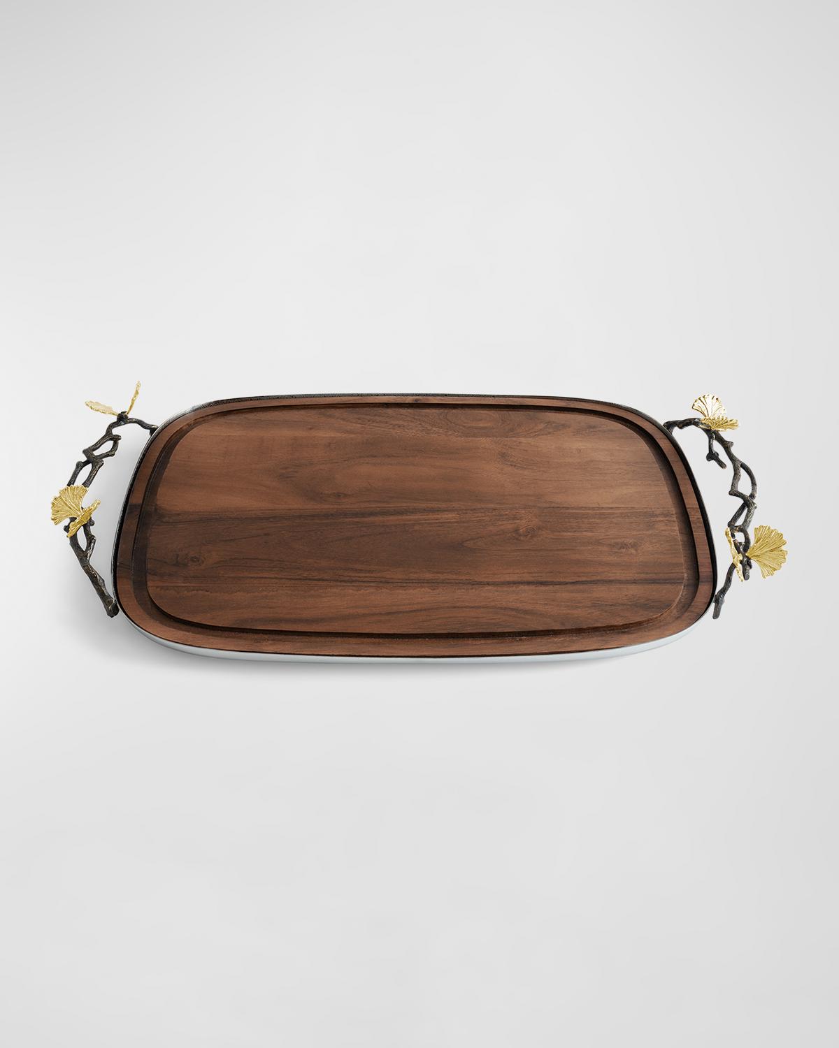 Michael Aram Butterfly Gingko Bread Board In Brown