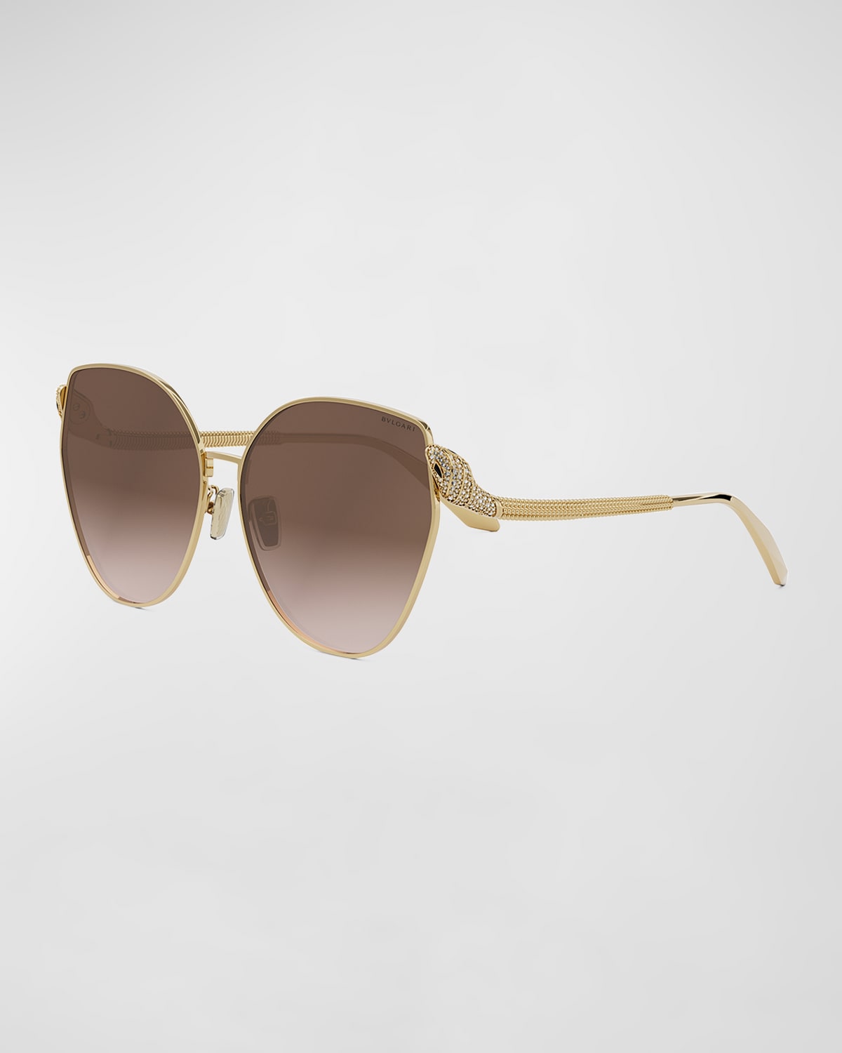 Bvlgari Serpenti Butterfly Sunglasses In Brown