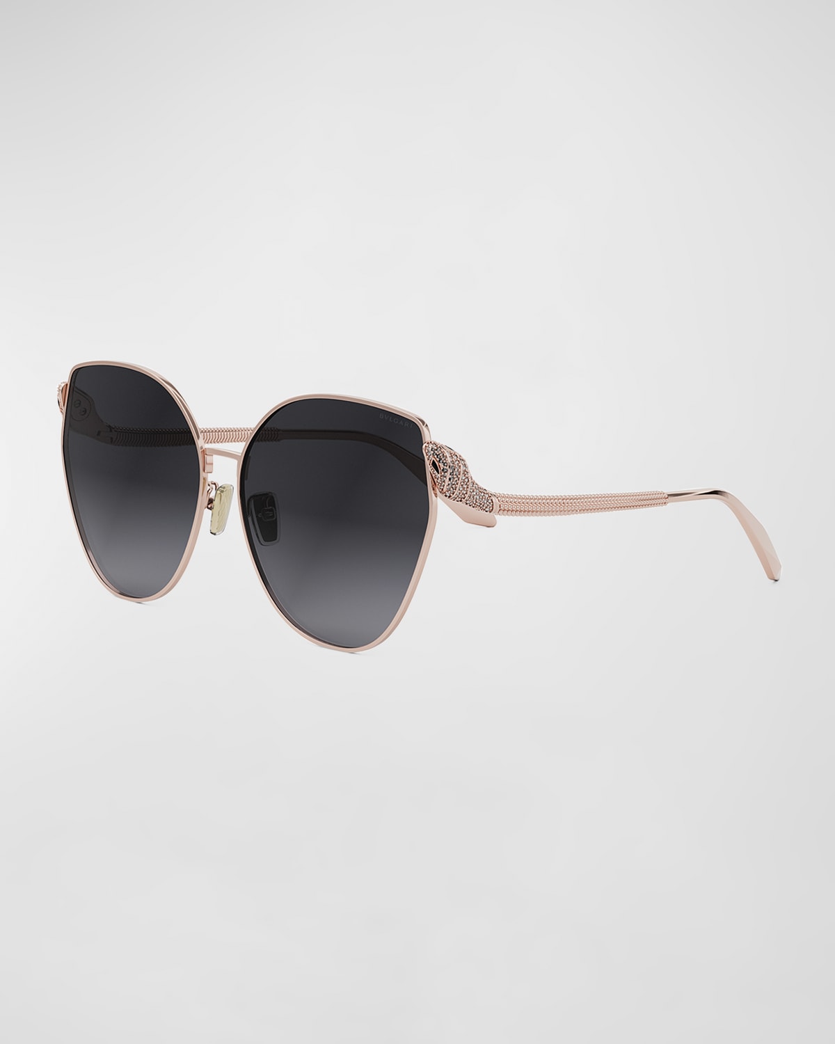 Bvlgari Serpenti Butterfly Sunglasses In Rose Gold