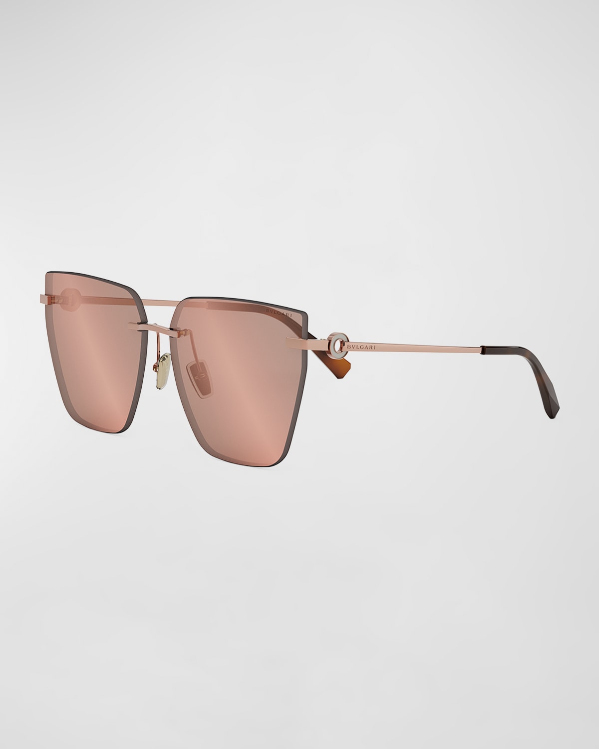 Bvlgari Butterfly Sunglasses In Rose Gold