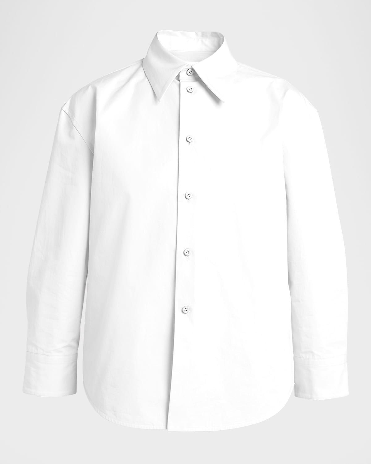Jil Sander Buttoned Shirt In Optic White