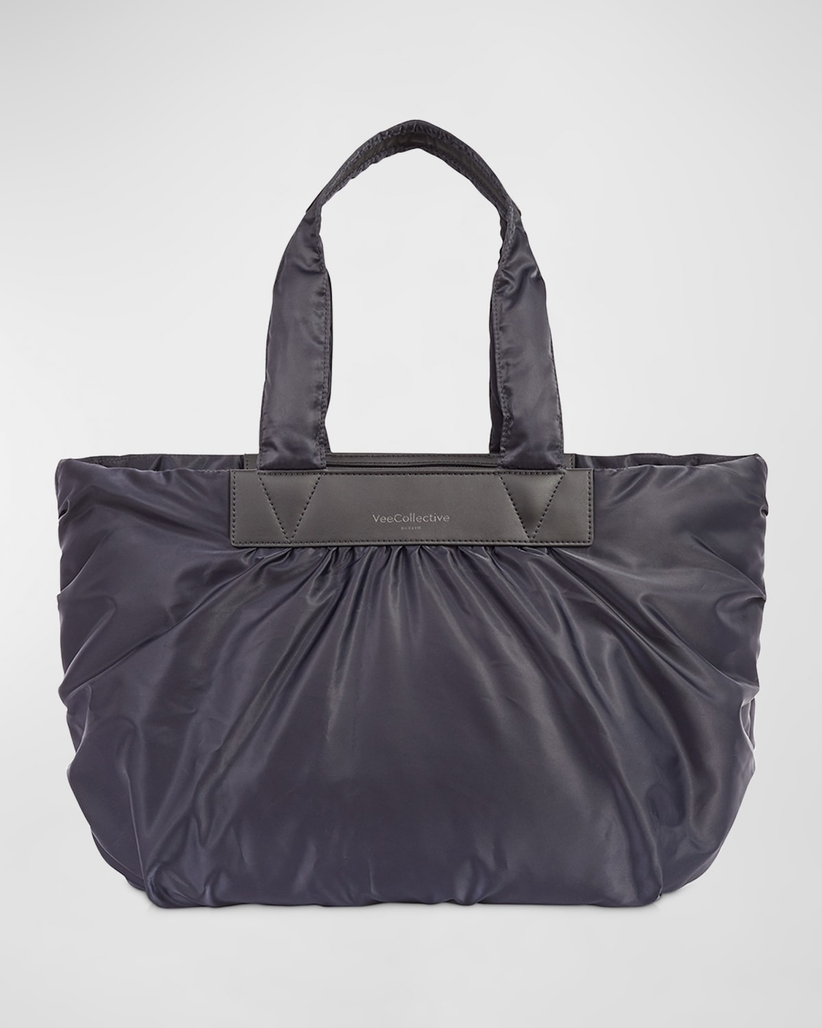 Caba Medium Ruched Nylon Tote Bag