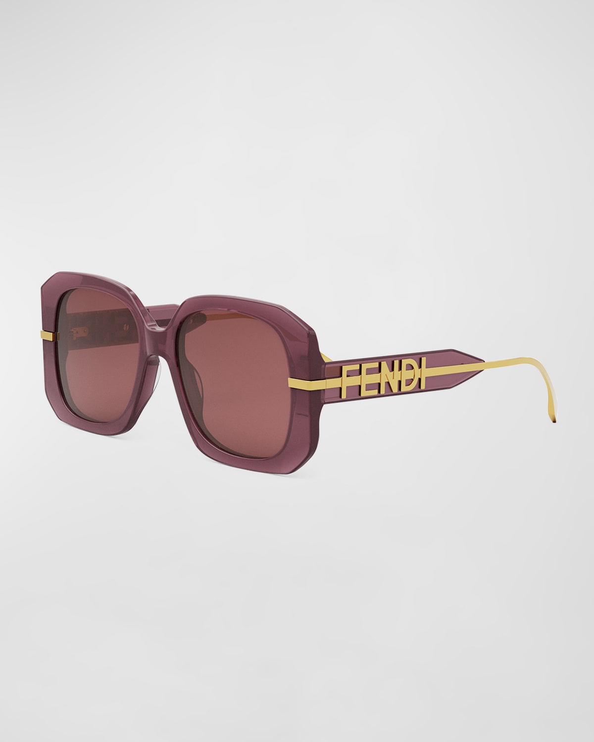 Fendi Graphy Anagram Butterfly Acetate Sunglasses In Sviolbordg