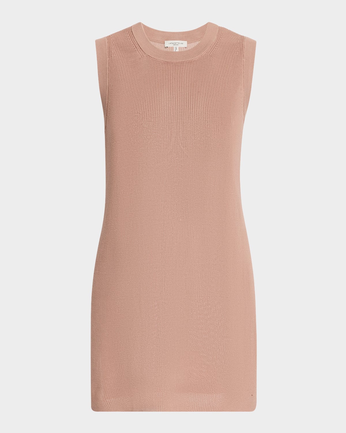 Ribbed Sleeveless Cotton Tunic