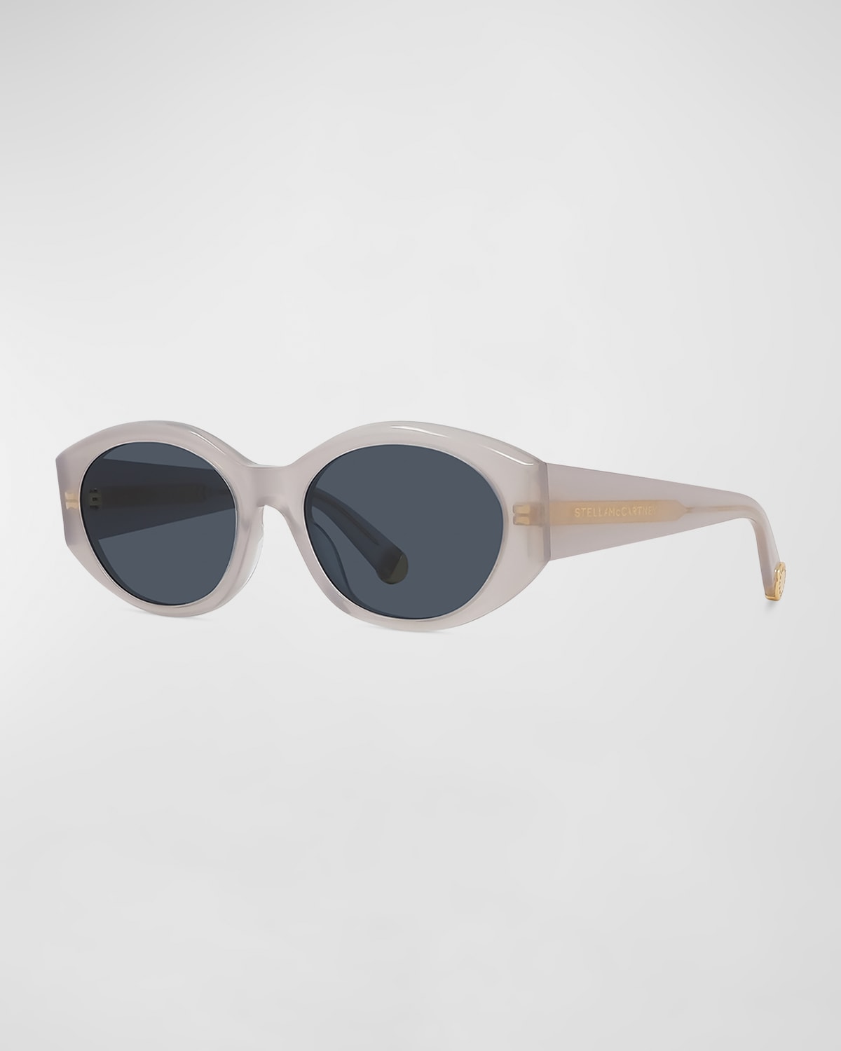 Stella Mccartney Round Acetate Sunglasses In Gryosmk