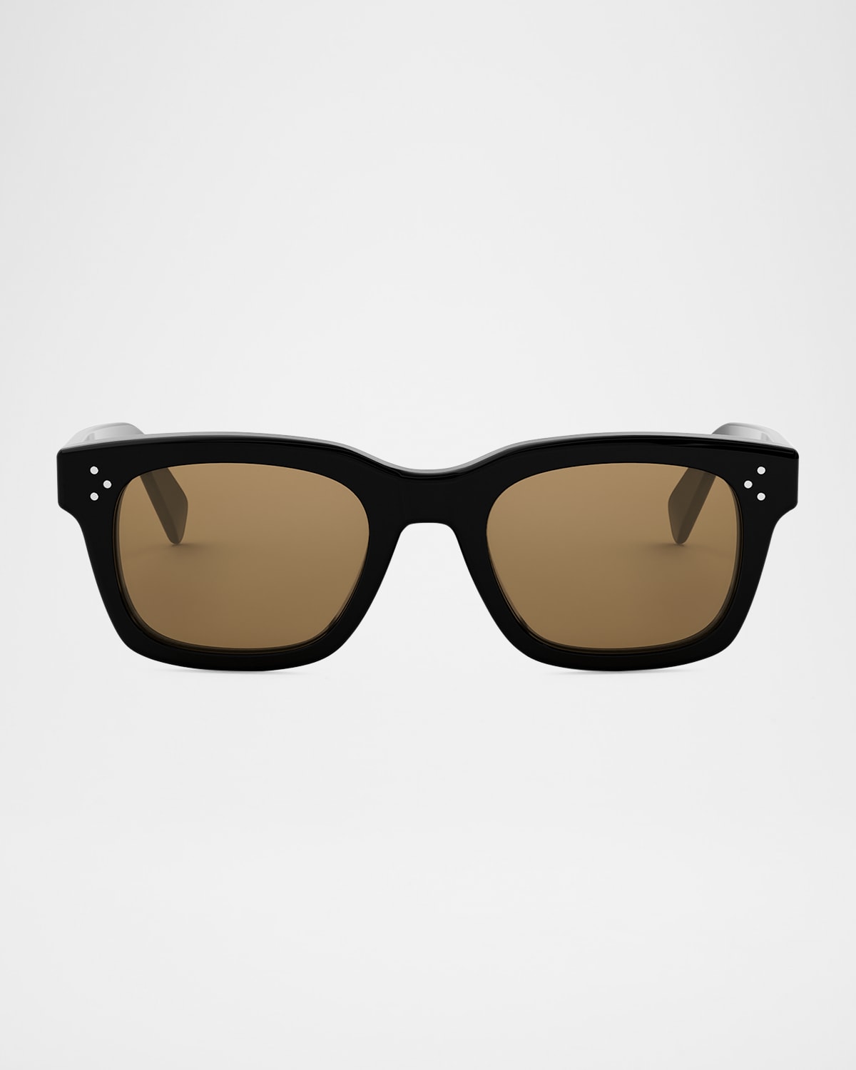 Men's Bold 3-Dots Nylon Rectangle Sunglasses