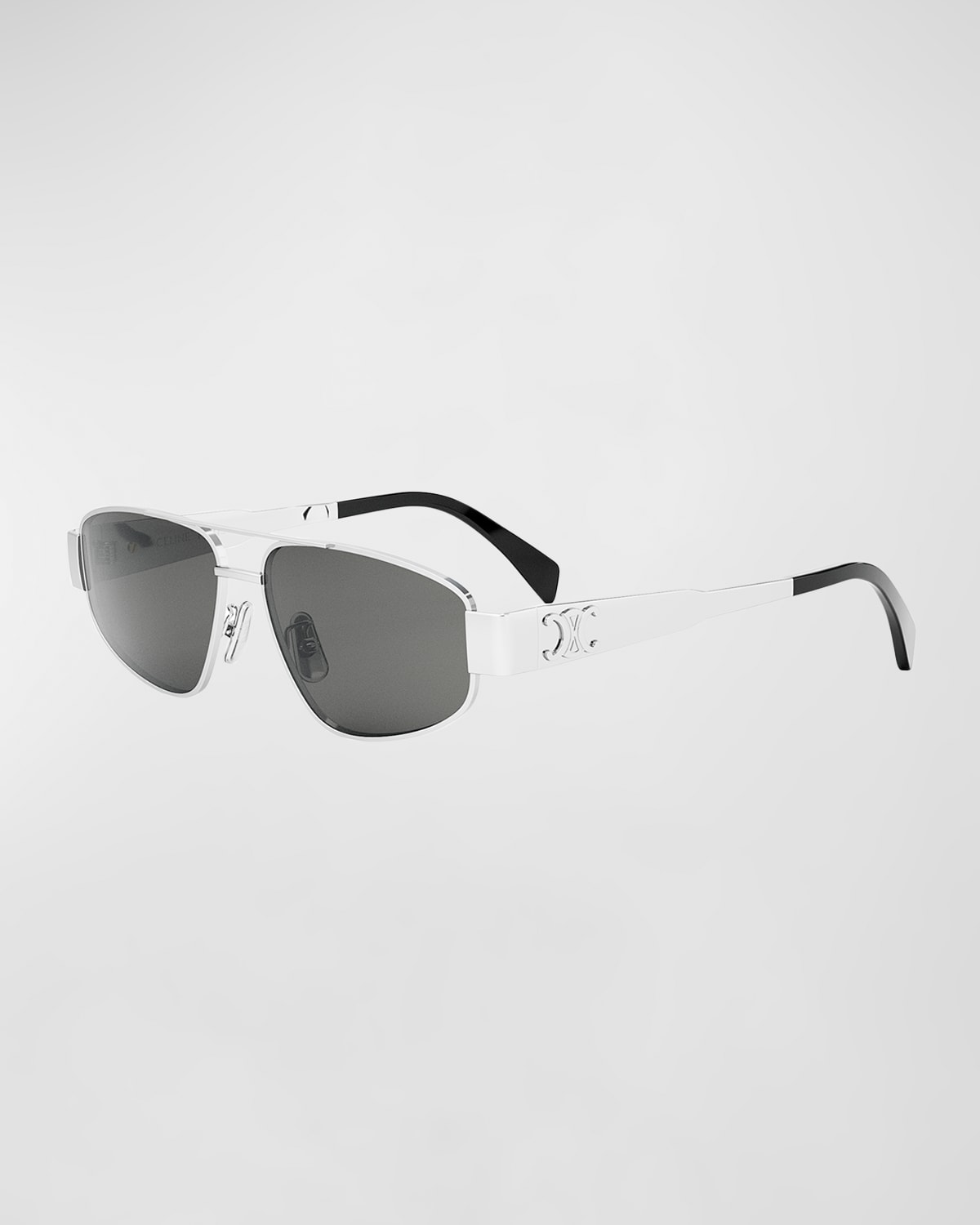 Men's Triomphe Pilot Metal Sunglasses