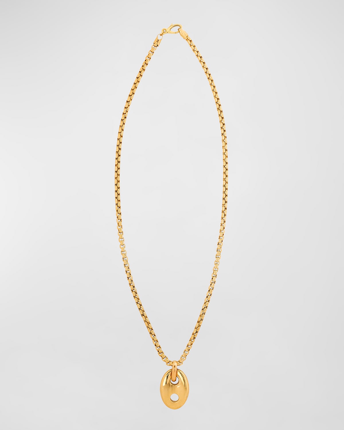 18K Gold Vertical Mariner Necklace