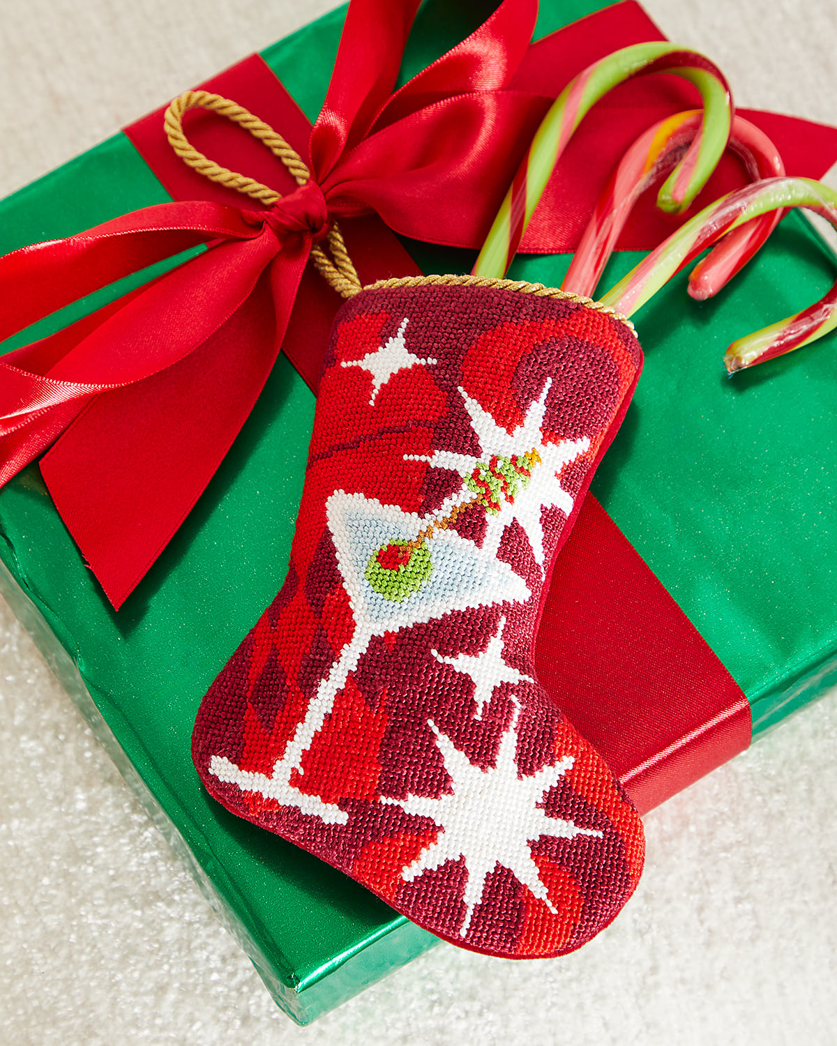 Bauble Stockings X Sainty Nelsen Holly Jolly Molly Martini Christmas Stocking