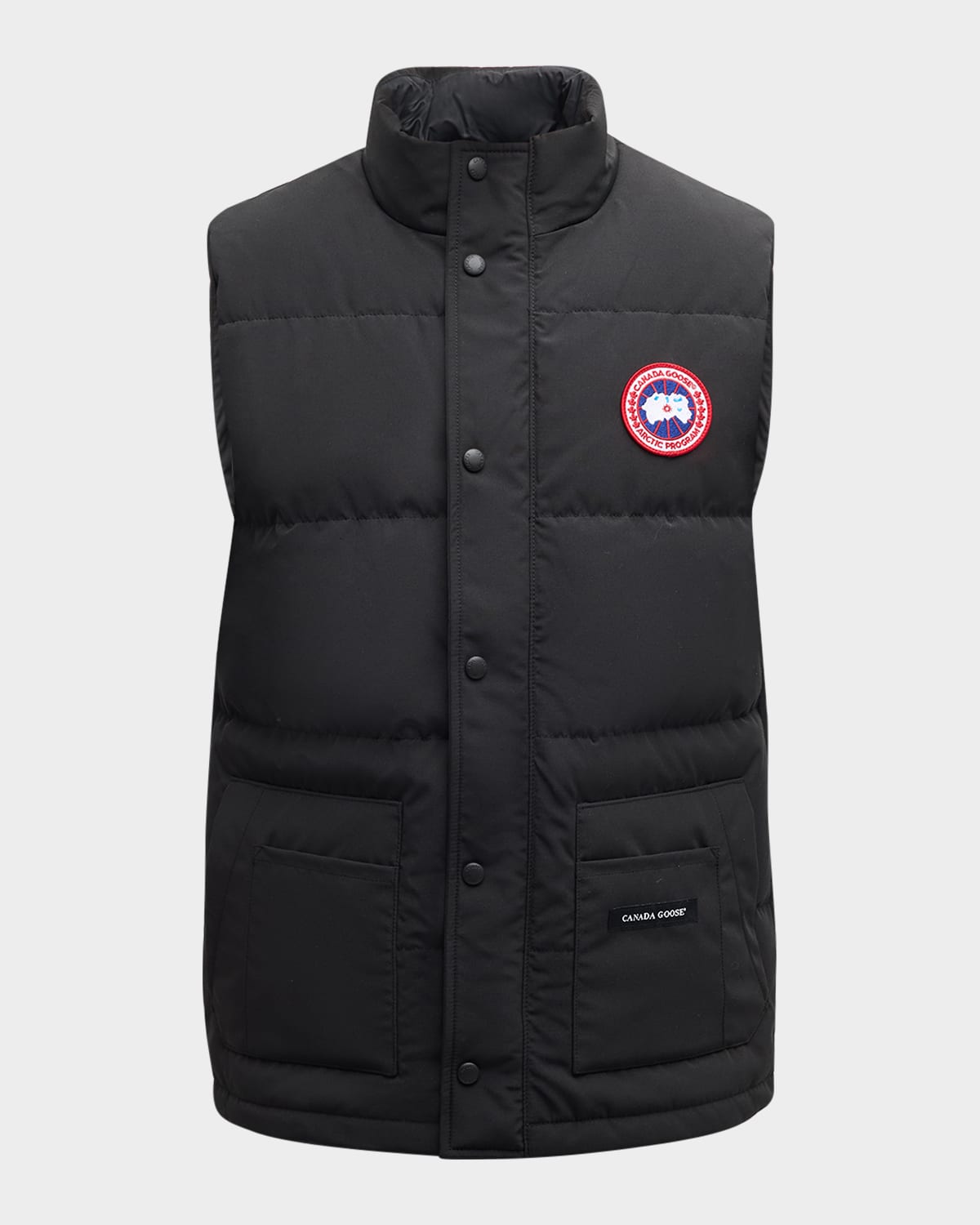 Canada Goose Black Polyester Blend Freestyle Sleeveless Down Jacket In Black