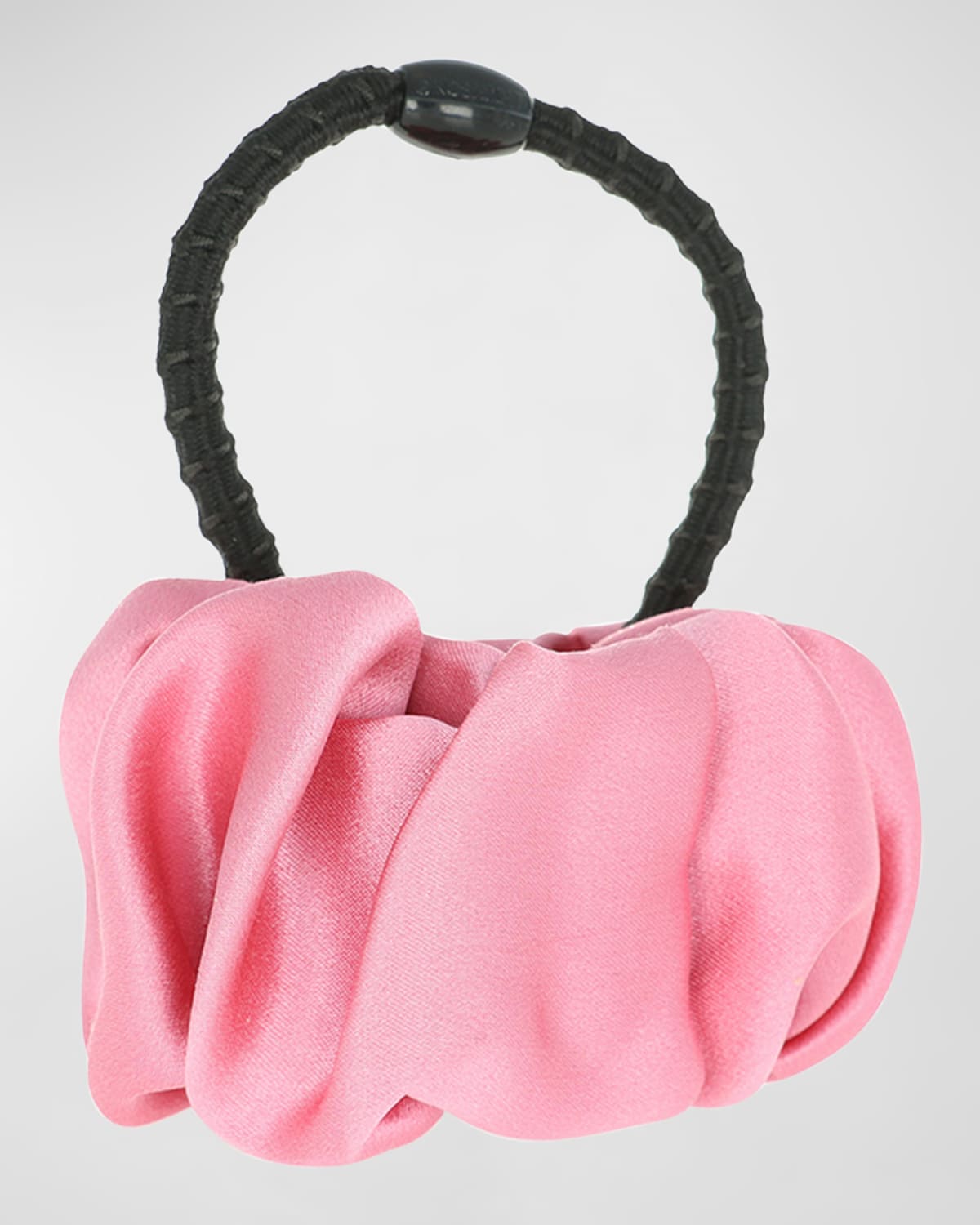Shop L. Erickson Usa Super Scrunch Ponytail Holder In Silk Charmeuse Pink Wax