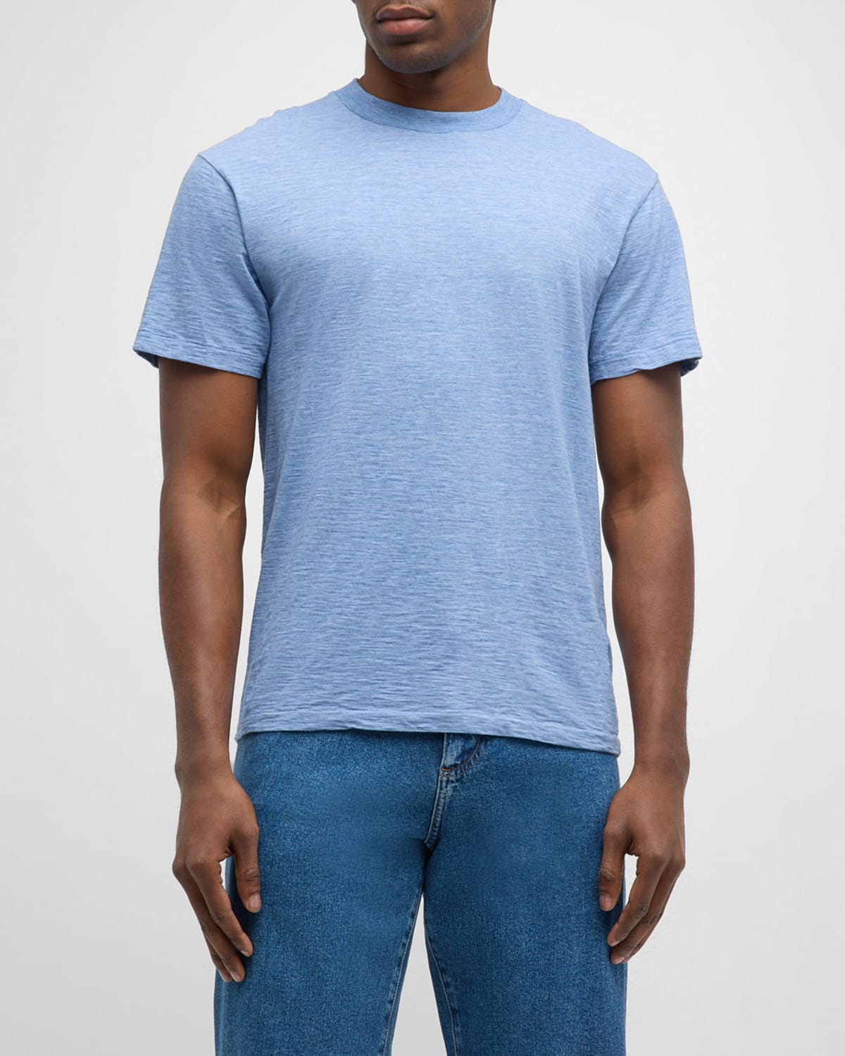 John Elliott Men's Melange Cotton T-shirt In Indigo