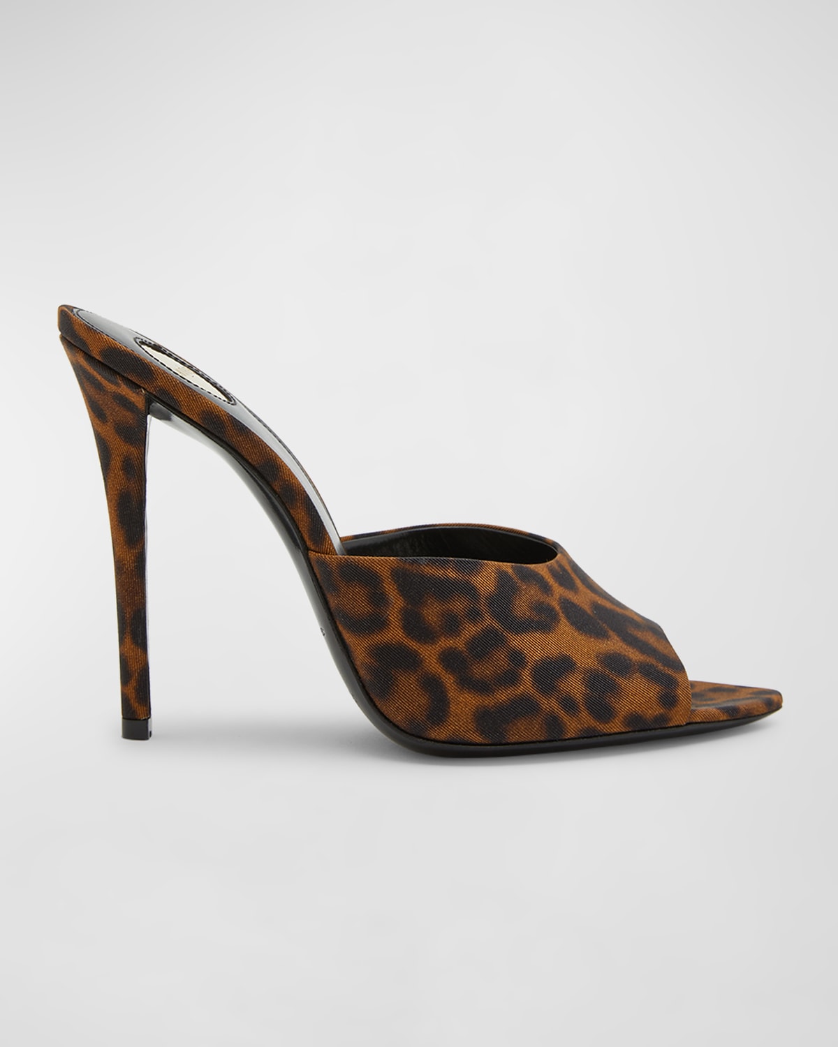 Goldie Leopard Stiletto Mule Sandals