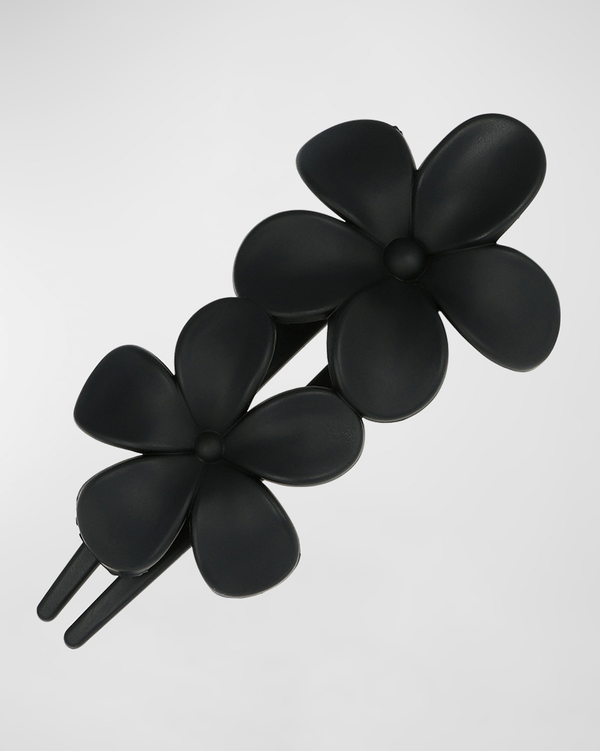 L Erickson Carmel Floral Pinch Clip In Black