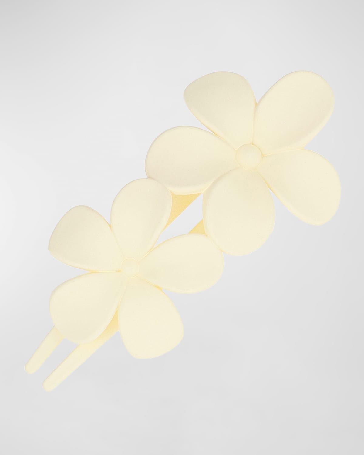 L Erickson Carmel Floral Pinch Clip In Cream