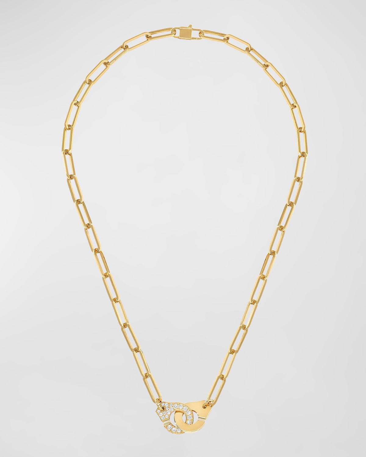 Dinh Van Menottes  Necklace With Diamonds