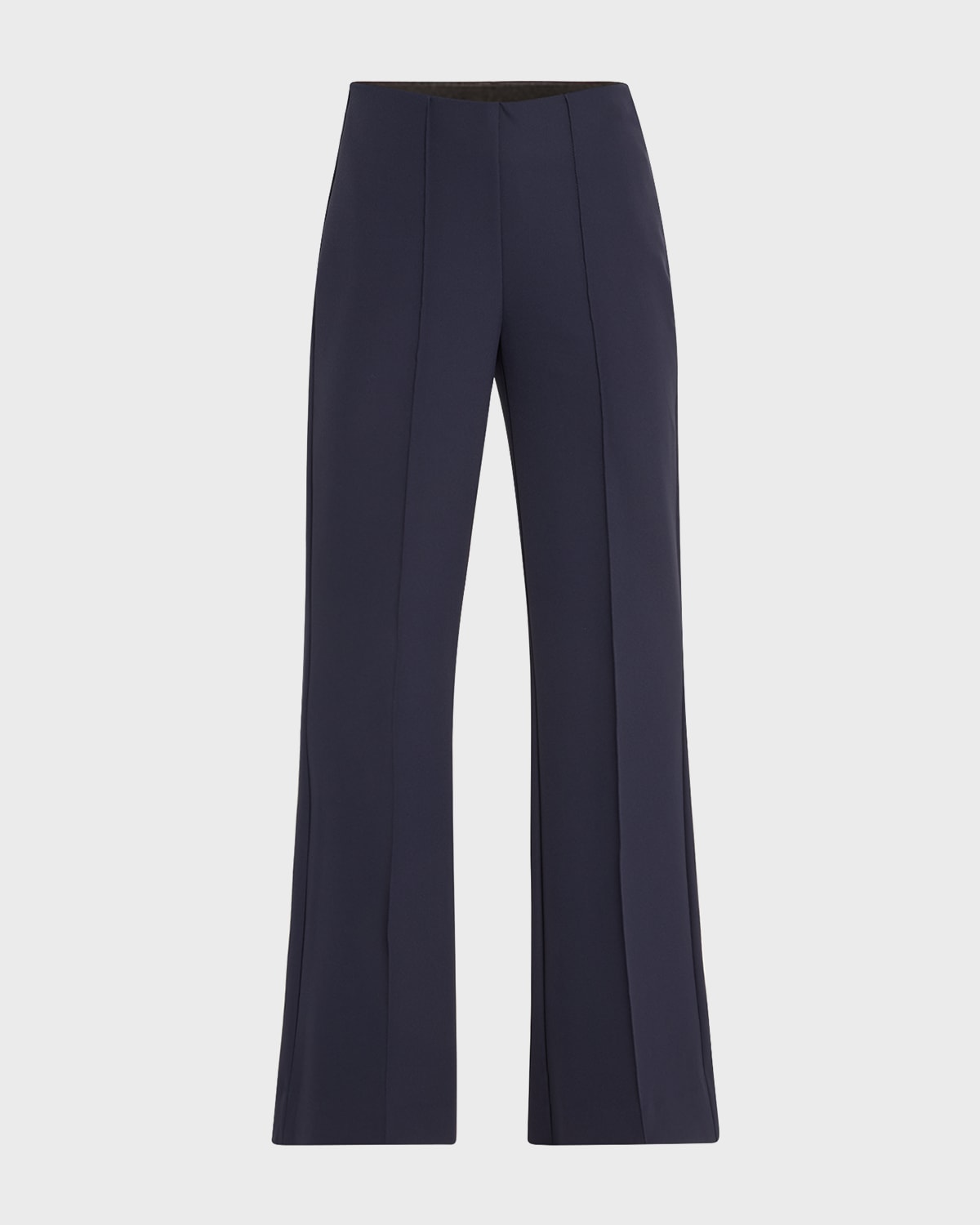 Kobi Halperin Lucy Pintuck Flare-leg Pants In Navy