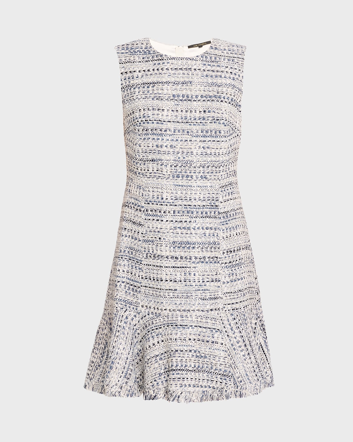 Kobi Halperin Reed Sleeveless Tweed Dress In Blue Multi