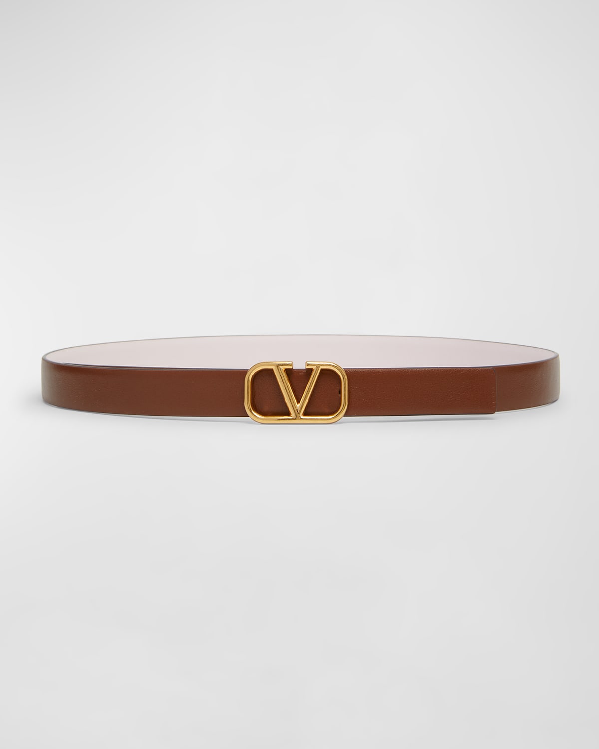 V-Logo Signature Reversible Leather H20 Belt