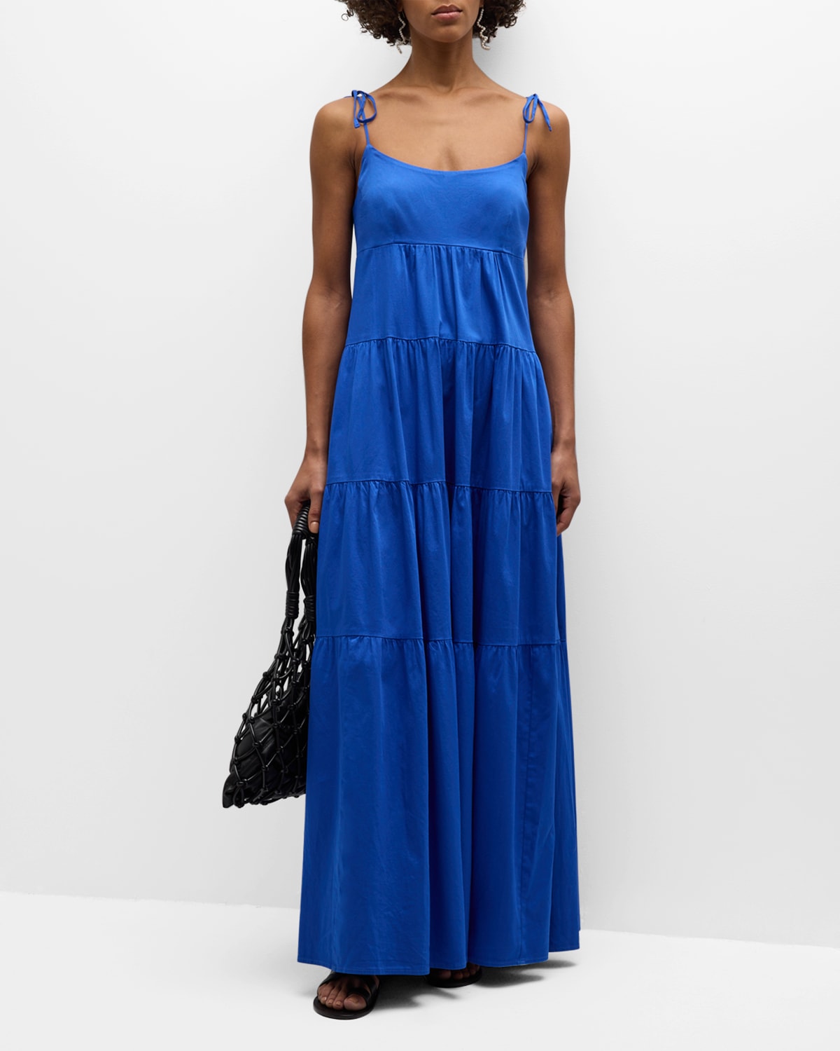 Honorine Haven Solid Tiered Maxi Dress In Royale