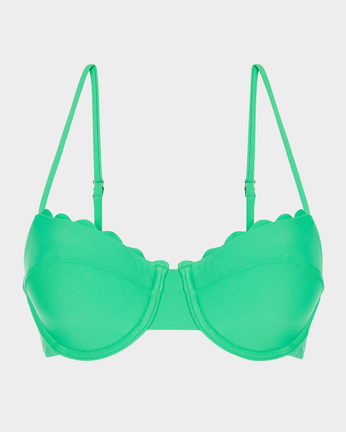 RAMY BROOK LEYLA SCALLOP BIKINI TOP 