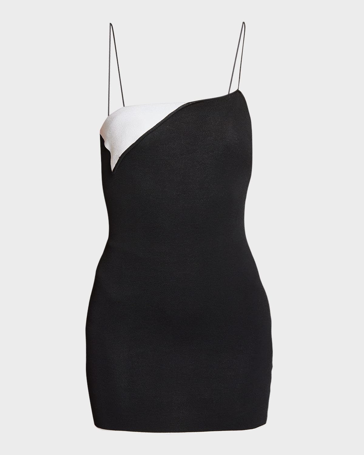 Jacquemus Black 'la Mini Robe Aro' Mini Dress In Black