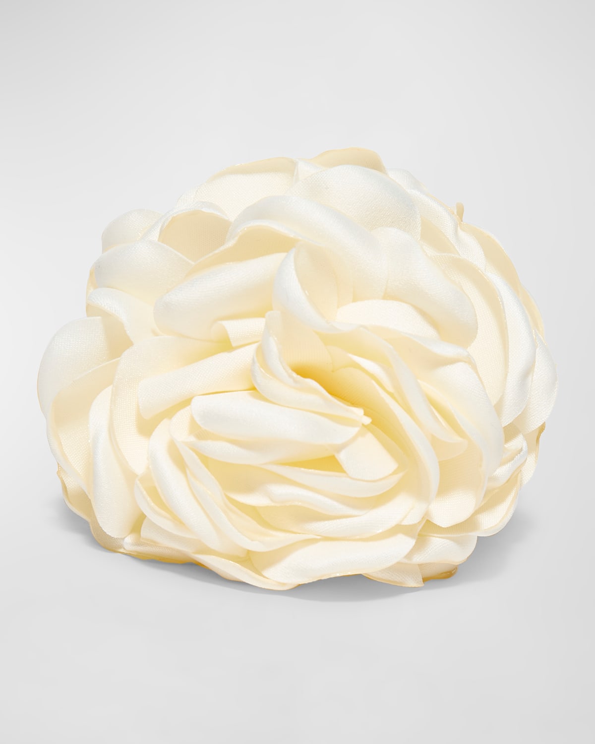 Shop Lele Sadoughi Peony Flower Claw Clip In Ivory