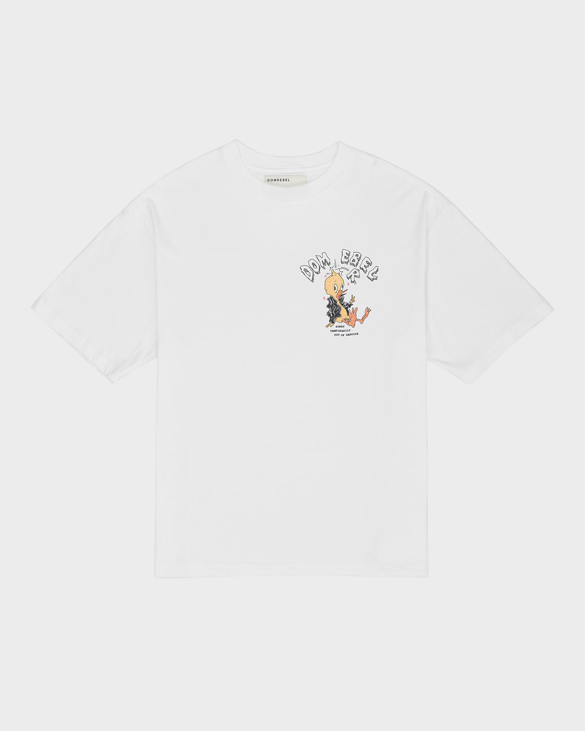 Domrebel Men's Empty Duck Graphic T-shirt In Ivory