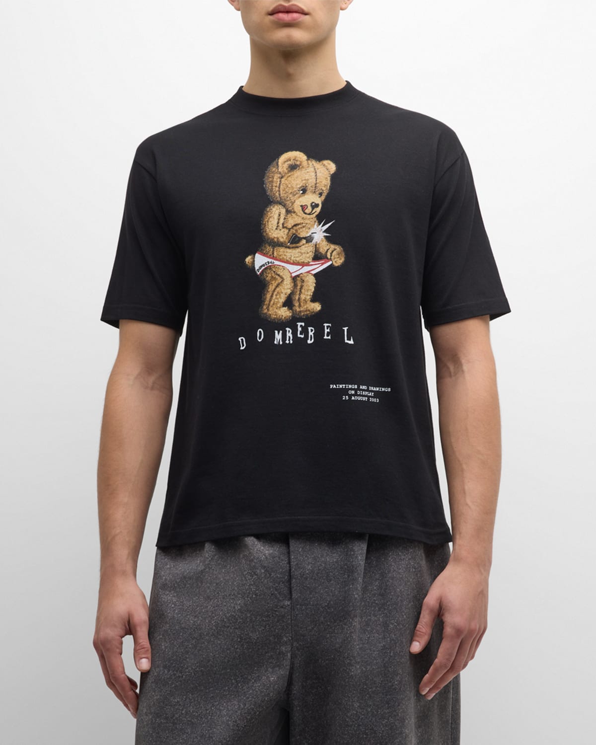 Domrebel Men's Snapshot Graphic T-shirt In Black